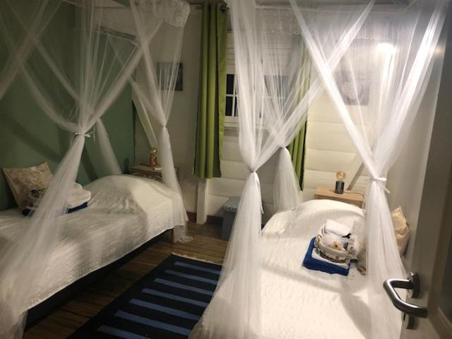 Habitation Baliache - Maison Creole Avec Jardin Privatif, Plage A 200M 德赛 外观 照片