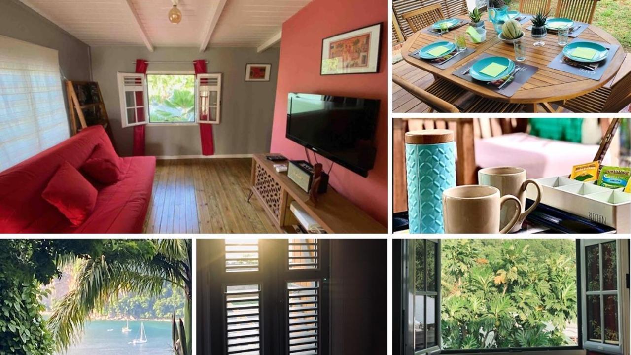 Habitation Baliache - Maison Creole Avec Jardin Privatif, Plage A 200M 德赛 外观 照片
